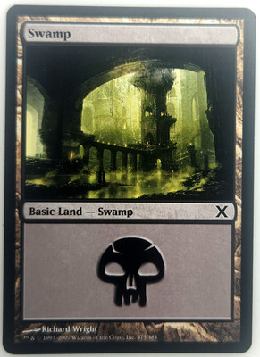 Magic the Gathering Swamp #375 Tenth Edition NM