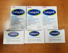 6 Bars: CETAPHIL Gentle Cleansing Bar Soap 4.5 oz. ea. Normal/Dry Skin - R1P2