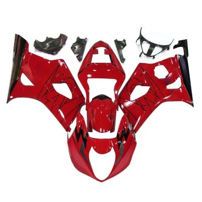 Amotopart Fairing Kit For Suzuki GSXR1000 2003-2004 Red Black Stripe