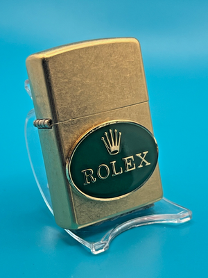 Brand New 2005 ZIPPO Lighter Unique Retro ROLEX EMBLEM Stunning