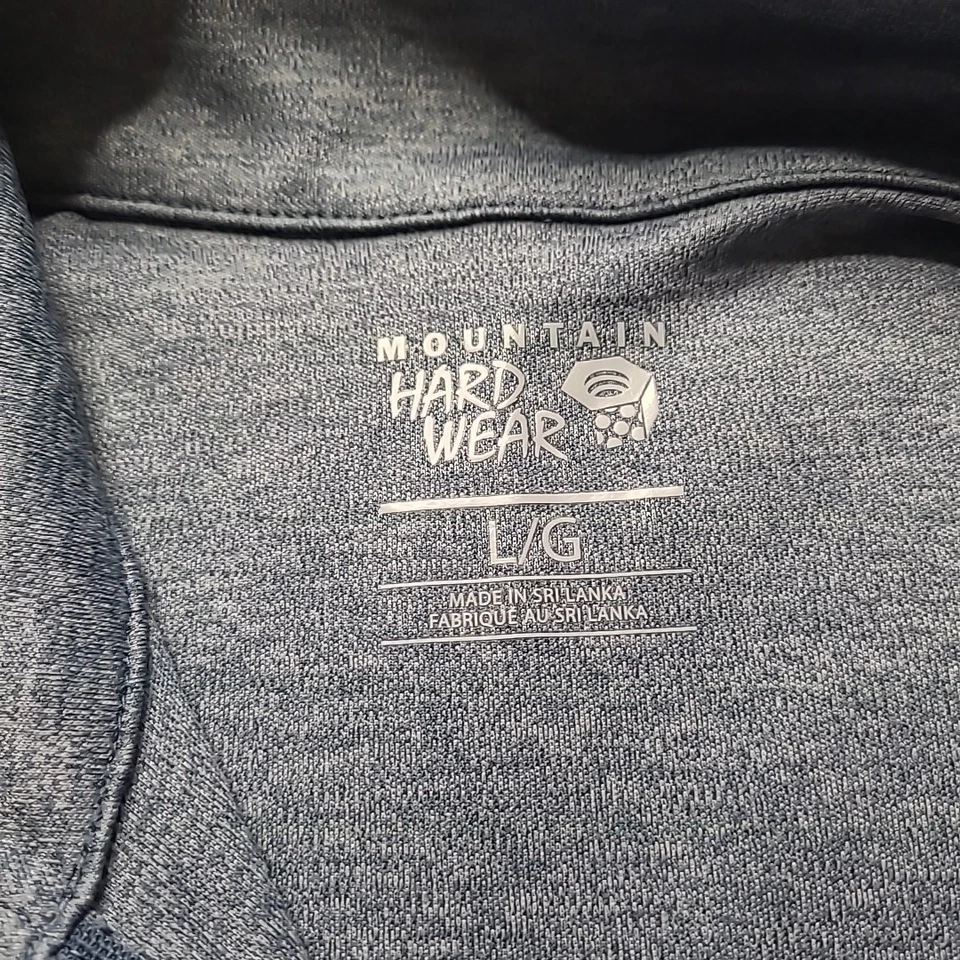 Mountain Hardwear Wick.Q Top Women's Large Gray 1/4 Zip Long Sleeve Shirt Base - Image 4 of 4