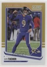 2018 Score Gold Zone 35/50 Justin Tucker #27 fm0