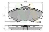Bremsbelagsatz Scheibenbremse Motaquip LVXL1122 FüR Opel Vivaro X83 Bus A07 DTI