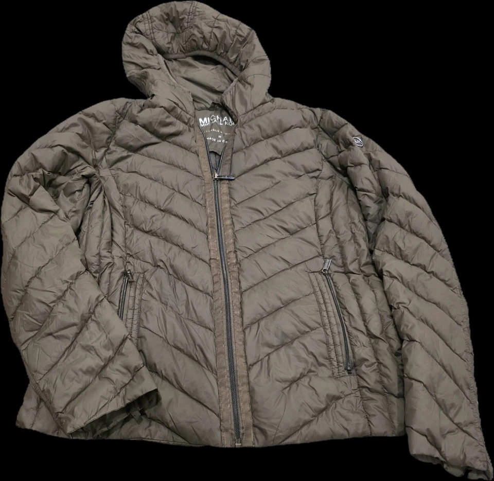 Стеганая нейлоновая куртка Michael Kors Chevron Packable Down - Изображение 2 из 4