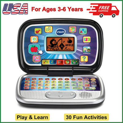 Kids Educational Laptop Toy Preschool Learning Laptop For Ages 3-6 Years, Black