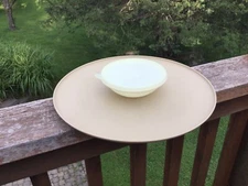 Tupperware 492-2  Three Piece Almond Chip & Dip Serving Tray with Bowl and Lid