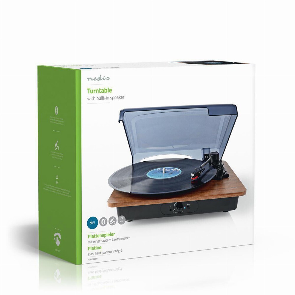 Nedis Platos Giradiscos Nedis Tocadiscos Con Transmisión Correa
