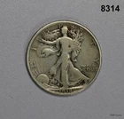 1918 WALKING LIBERTY HALF DOLLAR VF! REVERSE RIM DINGS #8314
