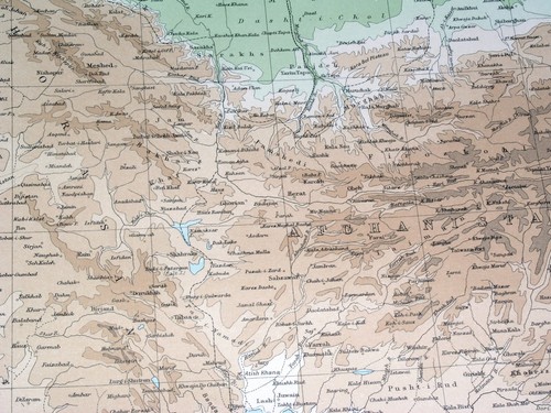 1922 MAP OF PERSIA IRAN IRAQ KUWAIT UNITED ARAB EMIRATES AFGHANISTAN QATAR DUBAI - Picture 13 of 18