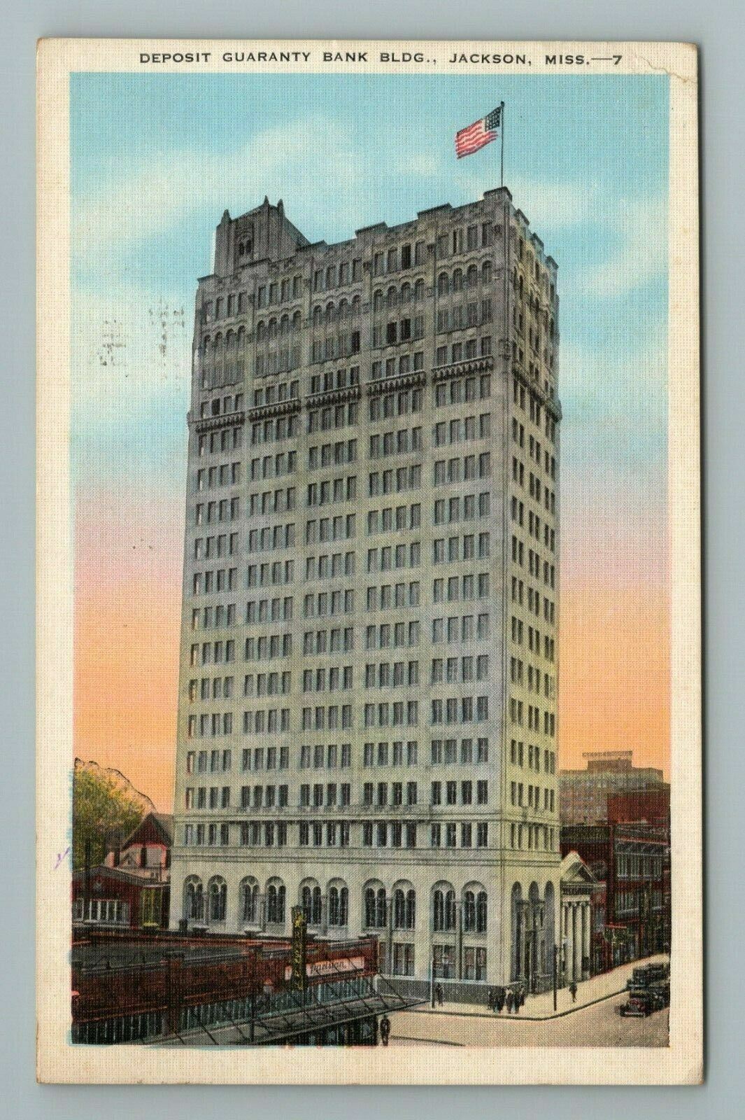 Deposit Guaranty Bank Jackson Mississippi MS Postcard eBay