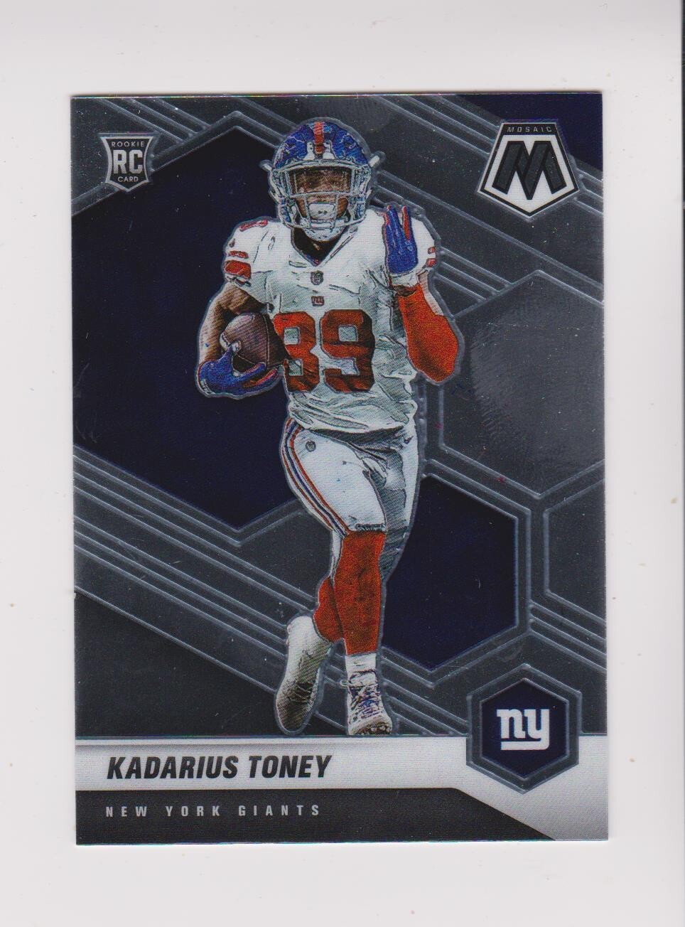 2021 Panini Mosaic #312 Kadarius Toney rookie card, Kansas City Chiefs