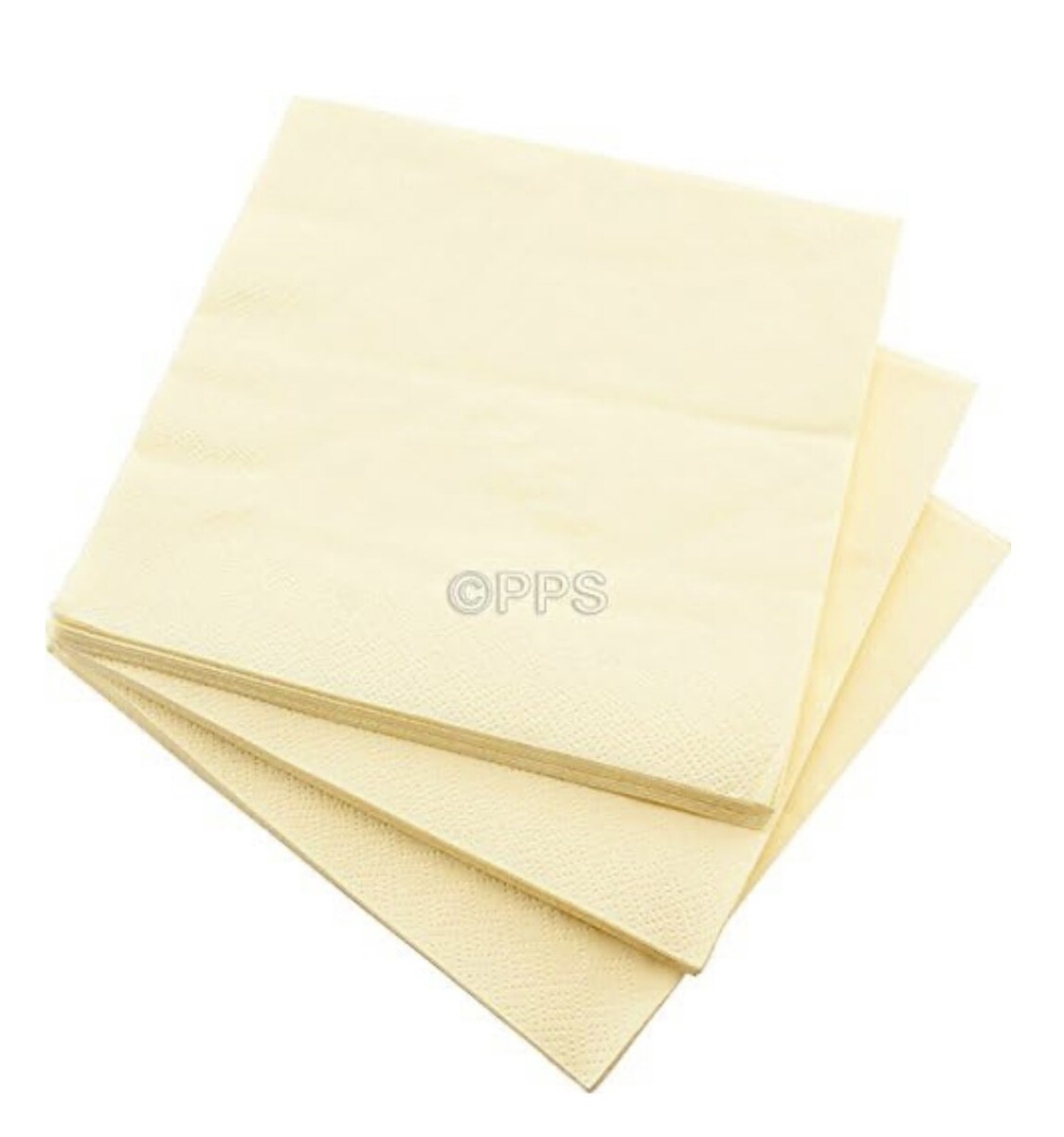 Recyclable 3-Ply Paper Napkins – 33cm, 20-Piece Pack, Quarter Fold, For Parties & Dining
