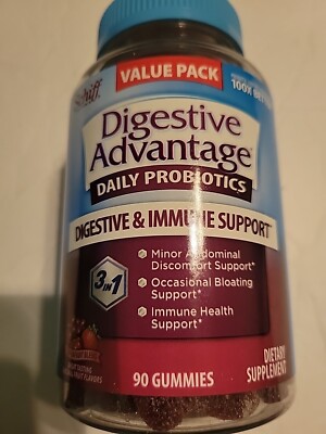 Digestive Advantage , Daily Probiotic Gummies, Superfruit Blend, 90 Gummies