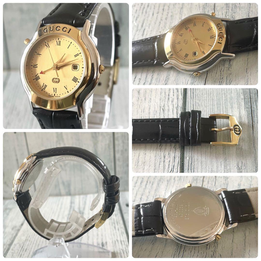 Women's GUCCI Gucci watch 8200JR GMT Combi Gold Free Women's GUCCI Gucci watch 8200JR GMT Combi Gold Free