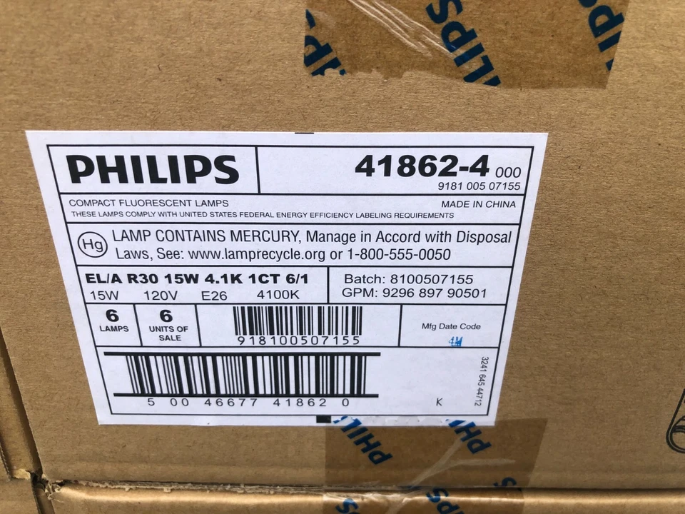 One (1x) PHILIPS Reflector R30 Energy Saver 15W=75W Cool White Light Bulb 418624 - Image 3 of 4