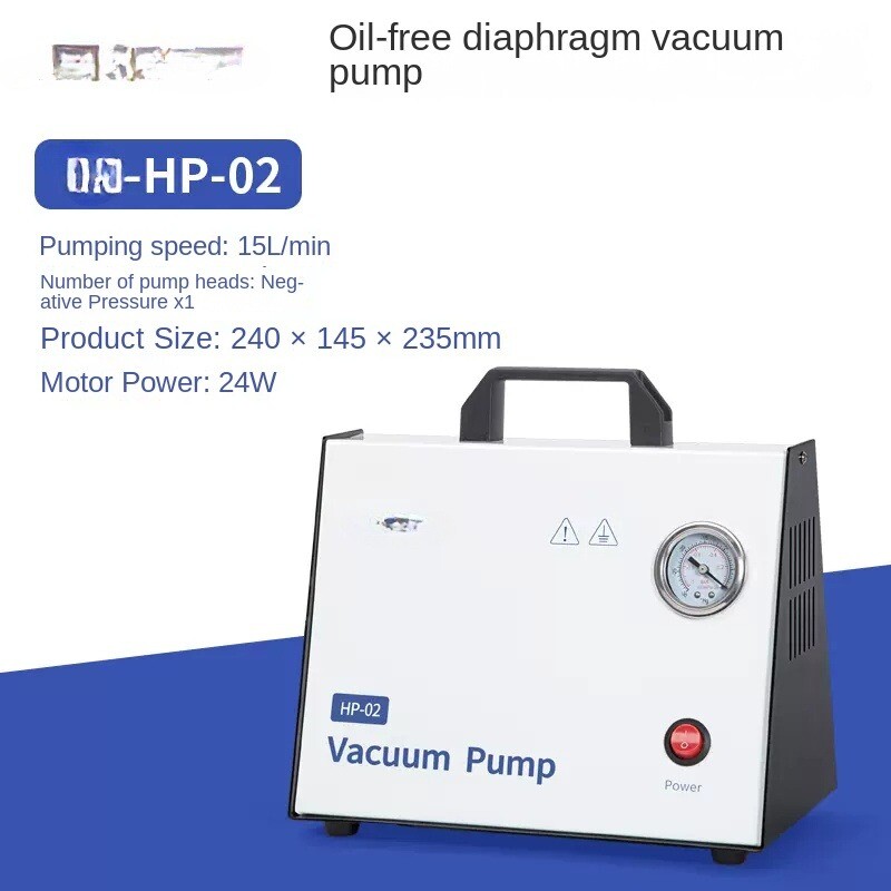 OilFree Diaphragm Vacuum Pump Positive and Negative Pressure Small