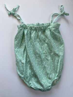 Süßester Baby Strampler Spielanzug grün Strand große Puppe Alter 2 Vintage 60er Buster Bro