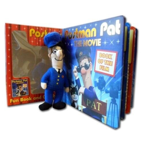 NEW IN BOX - POSTMAN PAT the movie PLUSH of PAT and BOARD BOOK - Picture 1 of 1