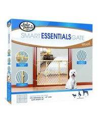 Dog, Four Paws Smart Essentials Wood Gate 26"-42"W x 24"H 