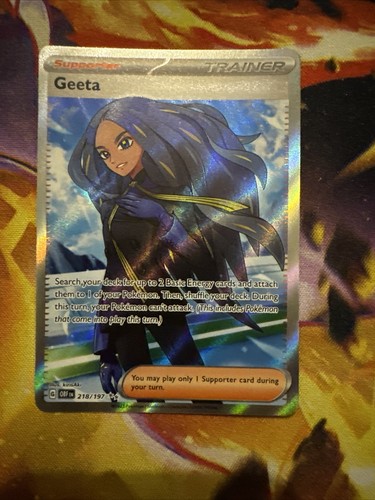 Geeta - 218/197 Pokémon Obsidian Flames - Near Mint - Picture 1 of 2