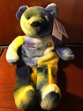 Magic Johnson 32 LA Lakers 1999 Salvino's Bammers NBA Plush Bear NWT Rainbow 9"