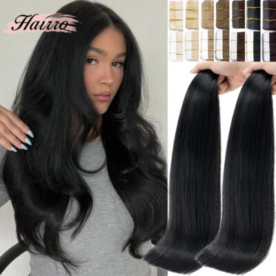 Tape In Human Hair Extensions 100% Remy Hair Seamless Skin Weft Double Drawn