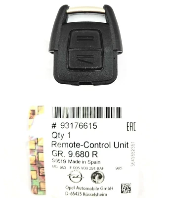 Original Opel Sender Funkfernbedienung Schlüssel 433MHz "ZF" Astra G - 93176615 - Bild 1 von 4