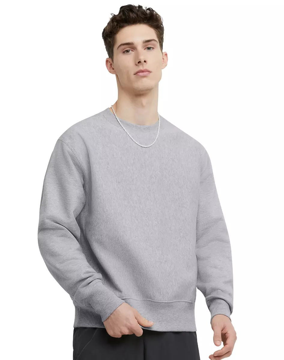 CHAMPION Men s Reverse Weave Crewneck Sweatshirt Style GF70 1IC Size XS Gray