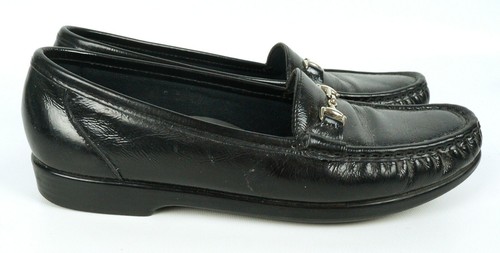 SAS Womens Jewel Black Leather Slip On Loafer 8 S USA - Picture 4 of 8