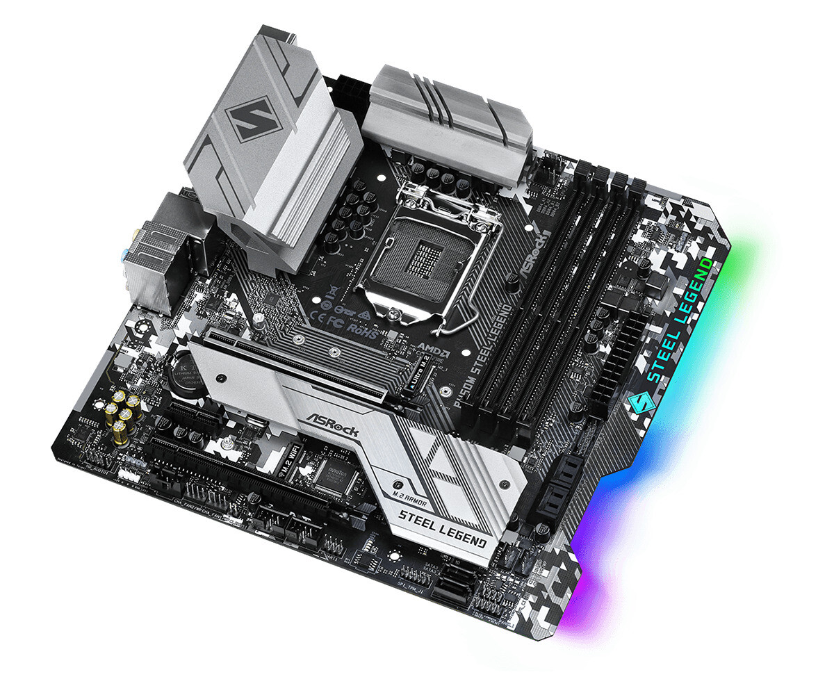 ASRock B460M Steel Legend Motherboard Intel B460 Socket 1200
