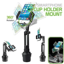 Cellet 360° Rotating & Extendable Gooseneck Adjustable Cup Holder Phone Mount
