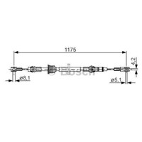Bosch Handbremsseil Bremsseil Vorne FüR Opel Movano Pritsche/Fahrgestell