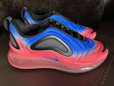 Nike Air Max 720 GS Shoes Black Racer Blue AQ3196-013 youth size 5Y Women Sz 6.5
