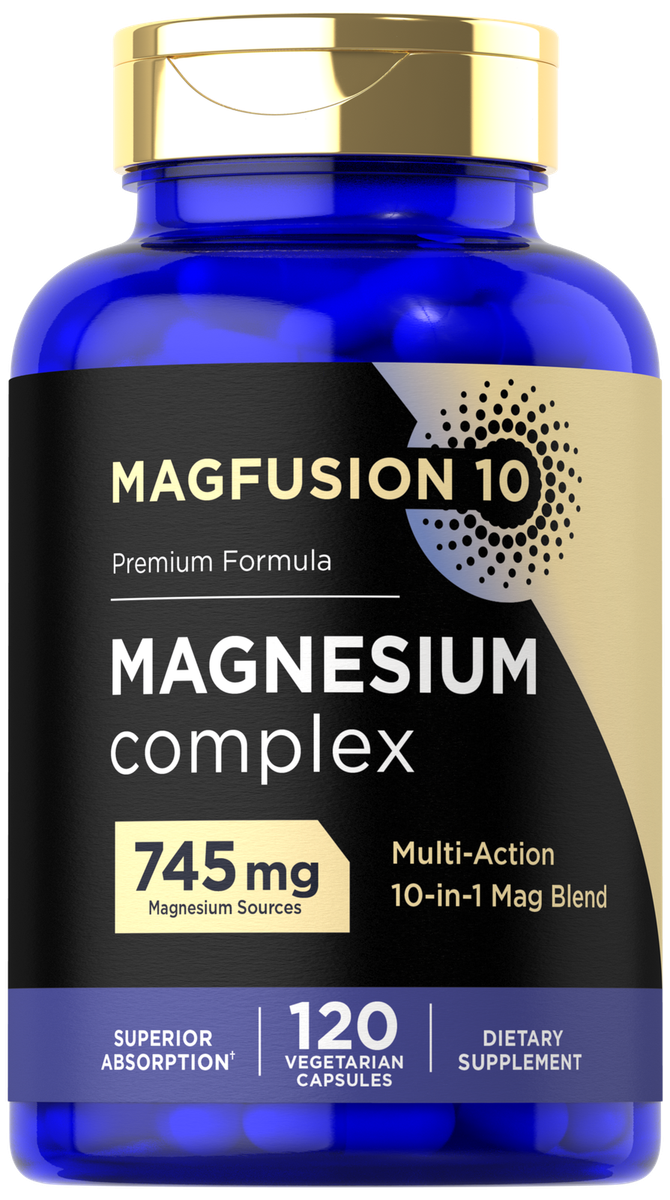 Magnesium Complex 745mg | 120 Count | 10 in 1 Blend | Vegetarian