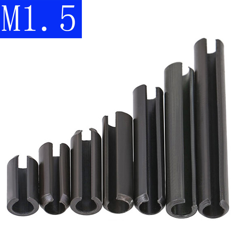 M1.5 Black Carbon Steel Spring Type Straight Pins Slotted Split Dowel Sellock