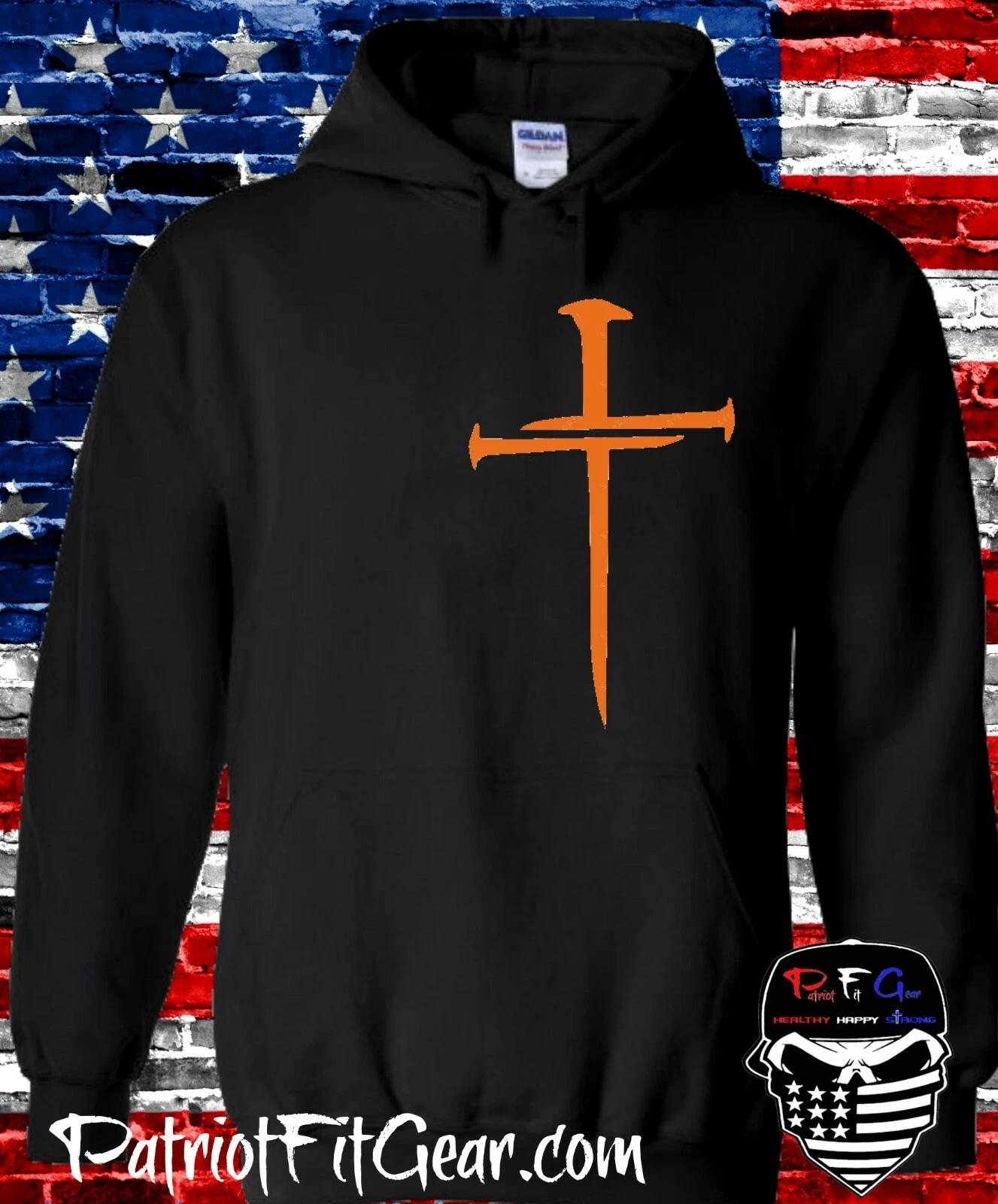 FEAR OF GOD Felpa con cappuccio croce fede libertà di famiglia in Dio ci fidiamo una nazione sotto Dio maglietta