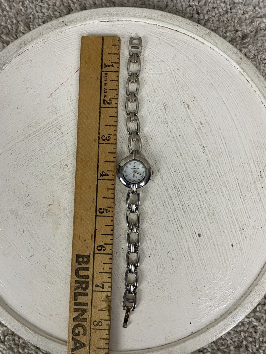 Bell & Rose Quartz Watch Silvertone Bracelet Stainless Steel Water  Resistant | eBay