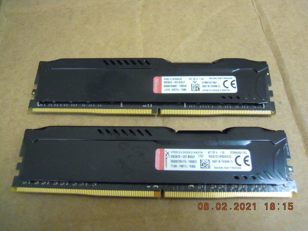Kingston HyperX Fury 16GB (2x8GB)DDR4 2133MHz HX421C14FBK4/32