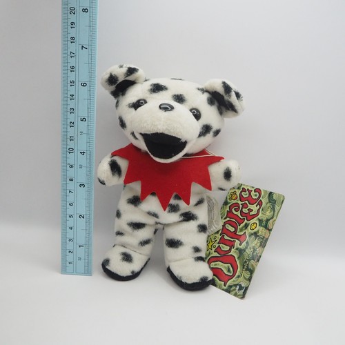 Grateful Dead Bear C0407 Black Dot Lil Daisy TAG Plush 6" Stuffed Toy Doll - Picture 2 of 8