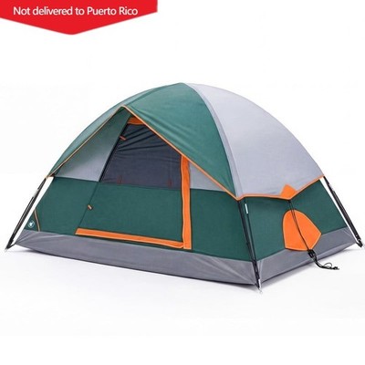 4 Person Waterproof Camping Tent with Rainfly, Easy Setup Dome Tent 