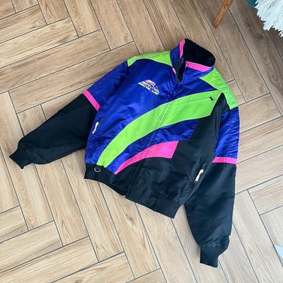 Artctic Wear Arctic Cat Vintage Winter Skijacke 90er Unisex Schwarz/Neon Größe M