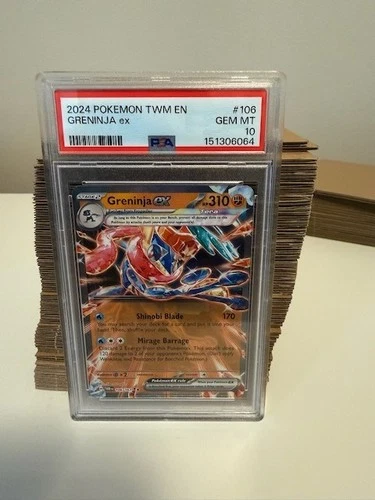 2024 Pokemon Greninja ex 106/167 Sv06: Twilight Masquerade Holo PSA 10