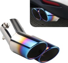 Blue Car Rear Exhaust Pipe Tail Muffler Tip Auto Accessories Replace Kit New Blue Car Rear Exhaust Pipe Tail Muffler Tip Auto Accessories Replace Kit New