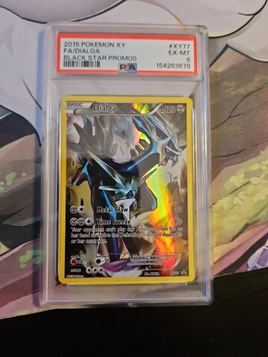 2015 POKEMON XY BLACK STAR PROMOS #XY77 FULL ART/DIALGA PSA 6