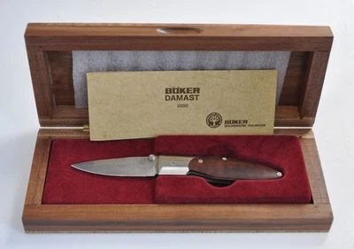 Böker Damast Jahresmesser 2000 Sammler Zertifikat limitiert 136 / 999 - Bild 1 von 4