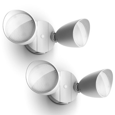 UME 2-Packs 2500 Lumen 32 Watt 28 LED Dual-Head Floodlight Outdoor, Full Meta...