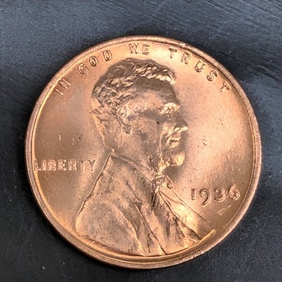 1936-P Lincoln Wheat Cent 1C Gem BU Red High Grade Philadelphia Mint Coin 