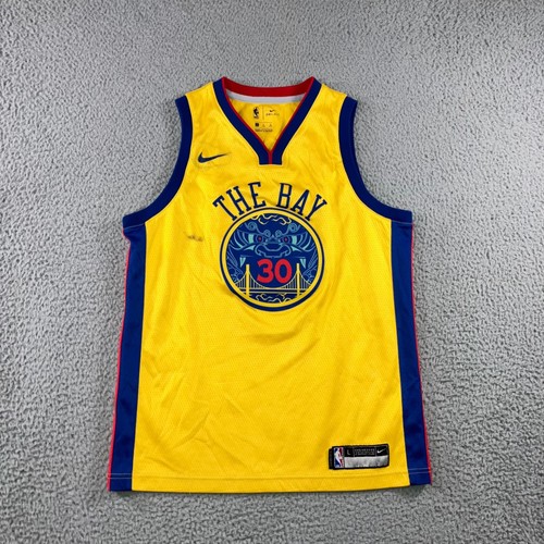 Nike Basketball Jersey Youth L Stephen Curry Golden State Warriors The Bay