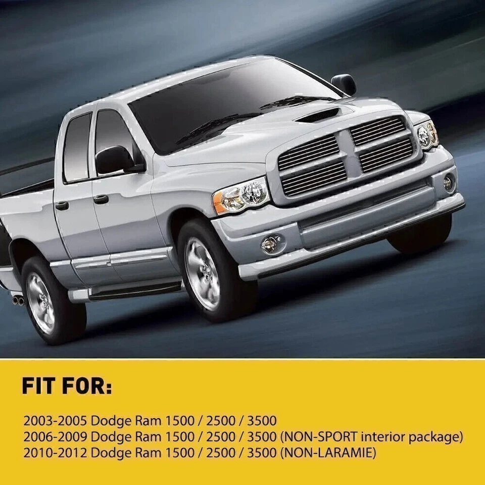 Compatível com 2003-12 Dodge Ram 1500 2500 3500 console central porta-copo preto fosco - Imagem 4 de 4