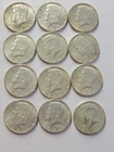 12 Kennedy Half Dollars 1964 - 90% Silver